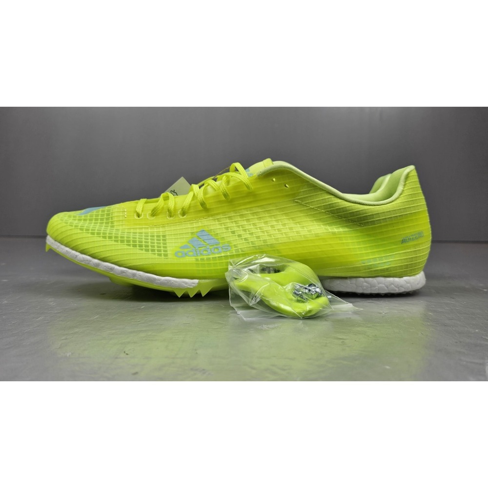 Adidas Adizero MD Distance Track Spikes Mens 11.5 Solar Yellow FW2240 NWOB